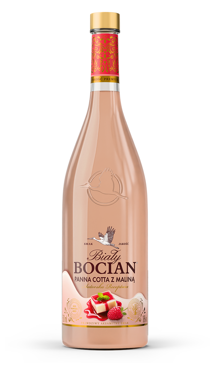 Biały Bocian Panna Cotta z Maliną bottle