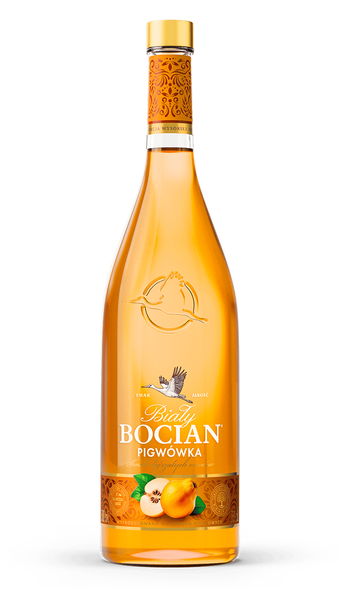 Biały Bocian Pigwówka bottle